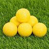 Practice Golf Balls 10Pcs Yellow Soft PU No Scuff Balls for Indoor Outdoor Backyard Training Sessions