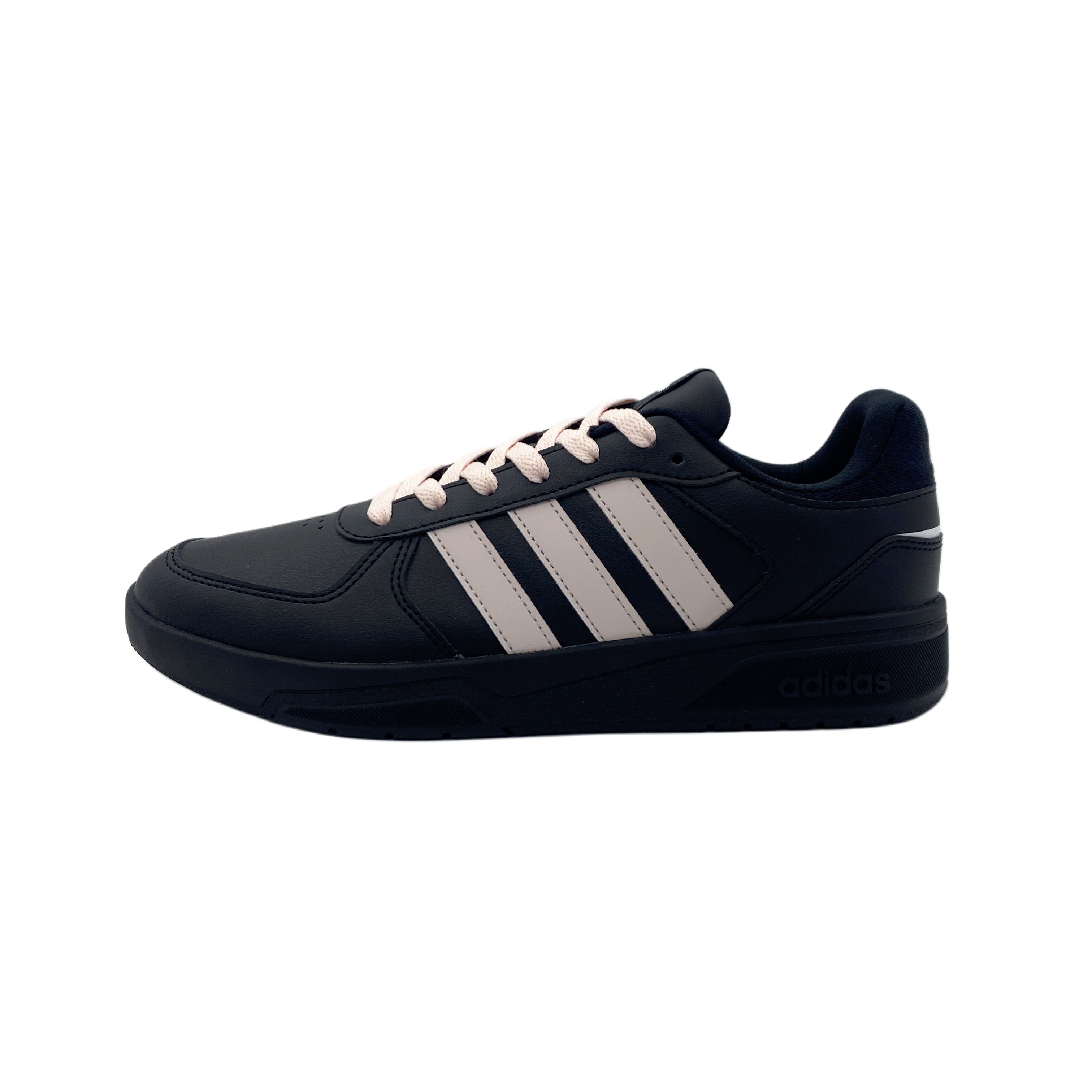 Adidas Neo Courtbeat Abrasion Resistant Low top Skateboard Shoes Unisex Black Brown JS3012(Team-) 38⅔