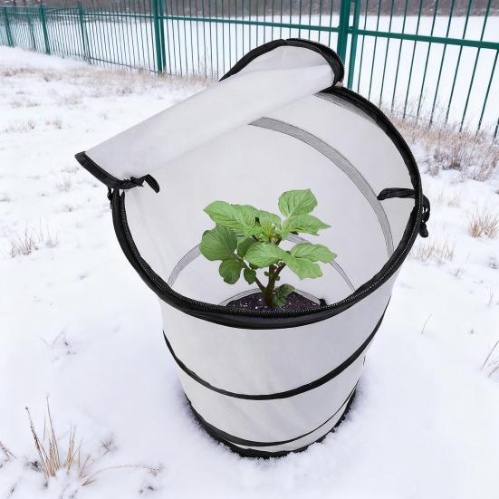 Yousheng Pop-Up Winter Plant Protector Foldable Plants Freeze Protection Tent Warm Plant Protector Enclosure for Snow Frost Protection Indoor Outdoor