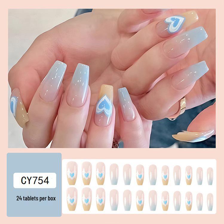 Hosszú Trapéz Koporsó Műköröm Matricák