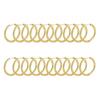 2pcs Classic Simple Glossy 8-20mm Circle Hoop Earrings For Women  Gold and Silver Two-color Stainless Steel Unisex Jewelry Gift
