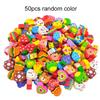 50/100/200pcs Mini Eraser Bulk Cartoon Colored Design Fruit Animal Cake Multiple Styles School Supplies Student Rewards TMZ