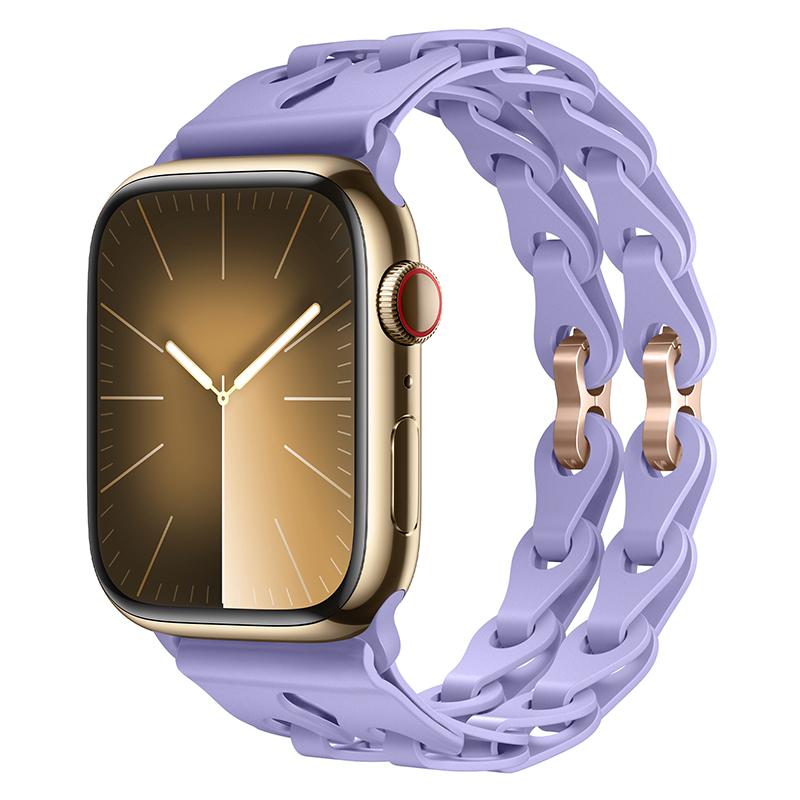 Silicone Strap For Apple Watch band 45mm 44mm 49mm 40mm 41mm 38mm 42mm belt correa Bracelet iWatch ultra 2 Series 9 8 7 6 5 3 Se