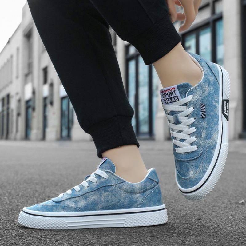 Módní pánské prodyšné plátěné boty Módní venkovní ležérní tenisky Mládežnické studentské skateboardové boty pro muže Tenisky Vulkanizované boty