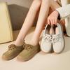 Fashion AIYUQI Women's Flats Shoes 2025 New Genuine Leather Straps Student Shoes Women British Style Large Size Spring Shoes Women