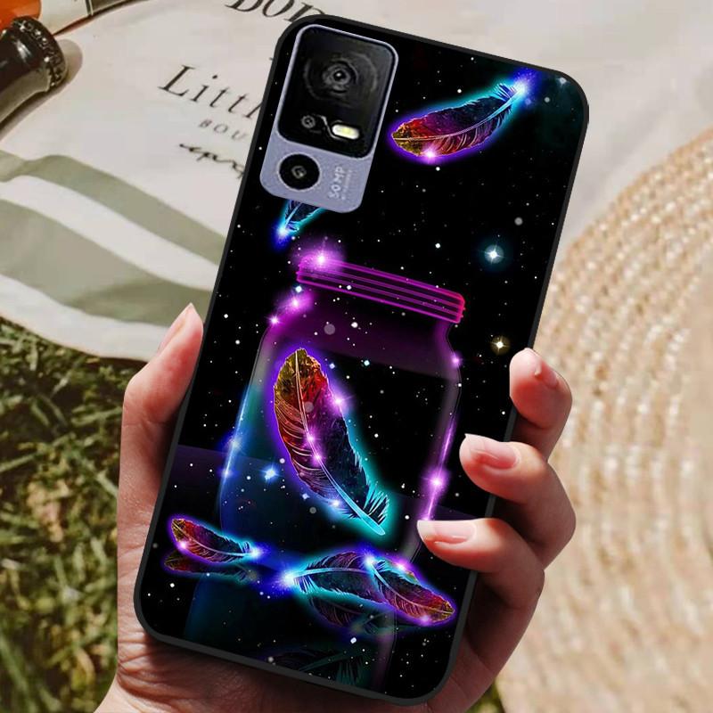 Para TCL 40R Funda Trasera de Silicona Funda para Teléfono para TCL 40 R 5G Fundas 6.6" TCL40R 5G T771K T771K1 T771H T771A Parachoques Suave coque