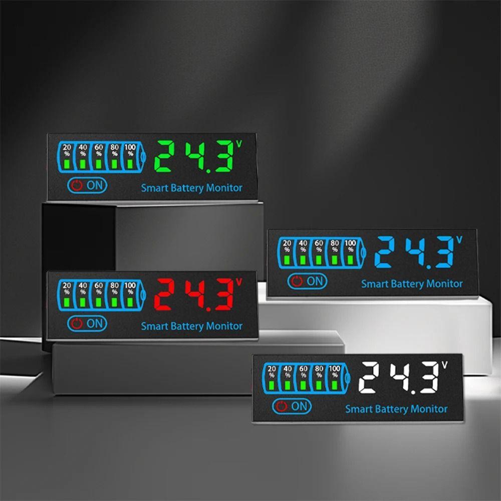 DC 7-55V Battery Capacity Display Tester 12V 24V Battery Power Display Panel Lithium Battery