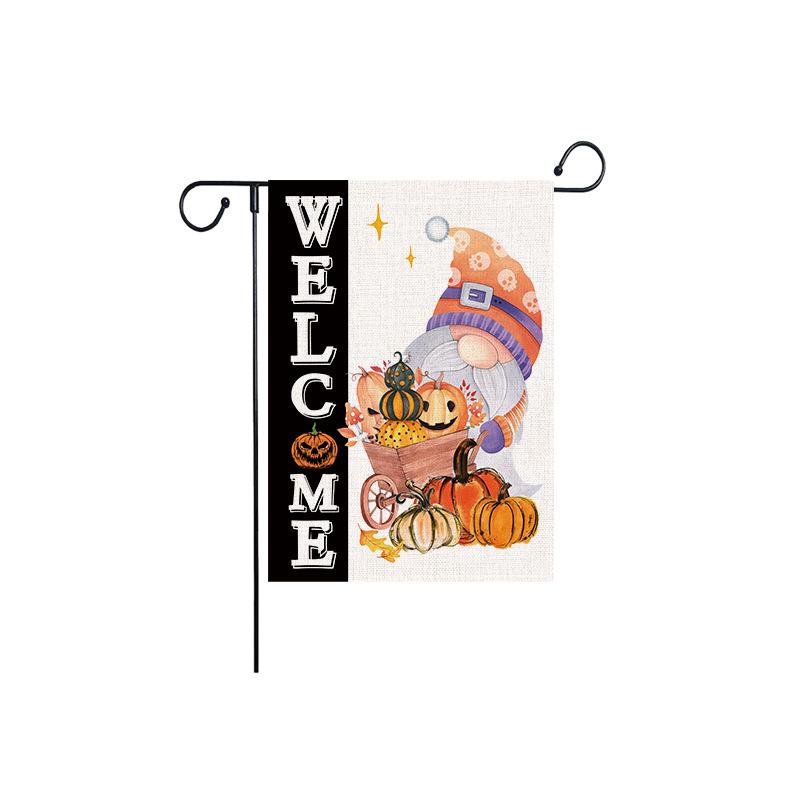 Cross-Border Double-Sided Halloween Garden Flag