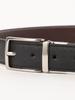 [BEAMS HART] Leather Belt, Reversible, Embossed Leather Belt, Men's, BLACKBROWN, ONE SIZE