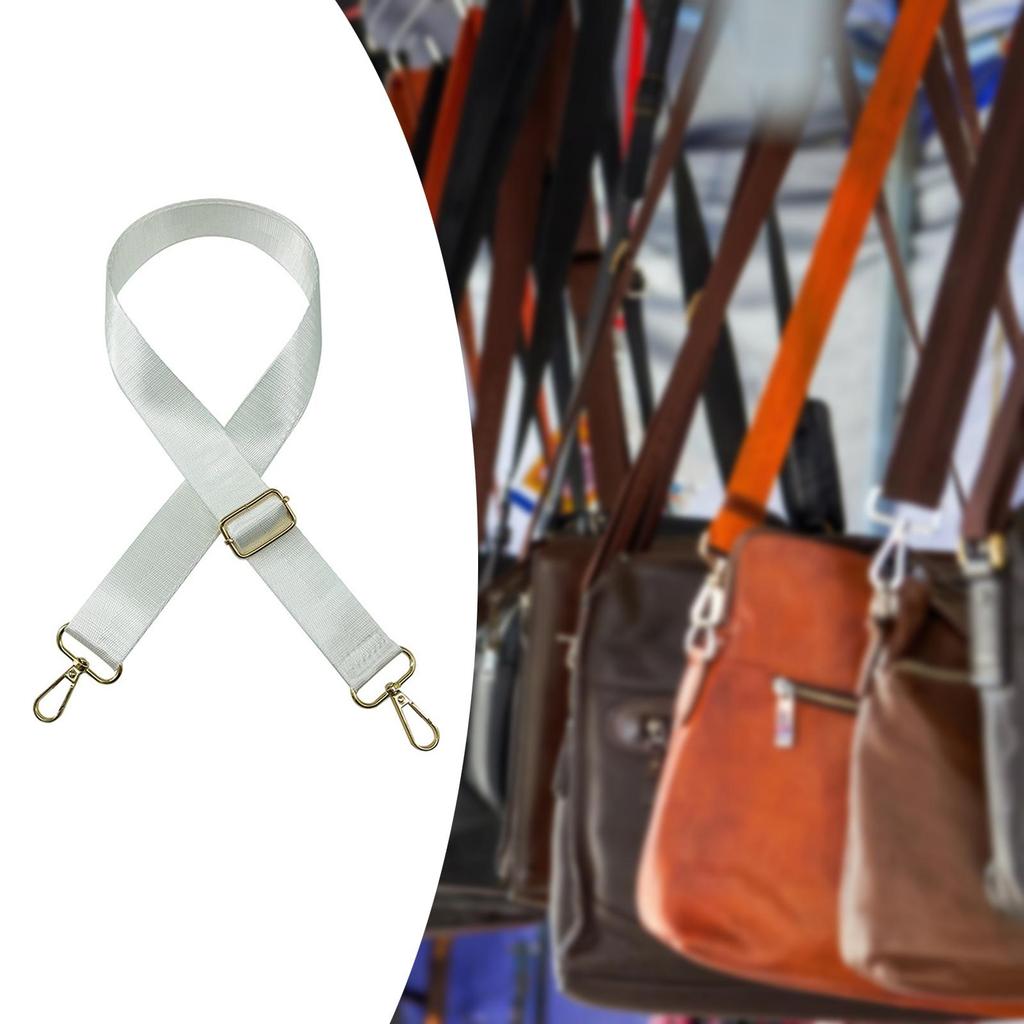 Shoulder Bag Strap Crafts Belt Crossbody for Clutch Tote Pouch White