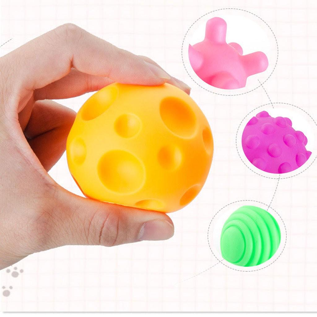 Baby Toy Puzzle Tactile Multi-Texture Hand-Catch Ball Baby Training Soft Ball