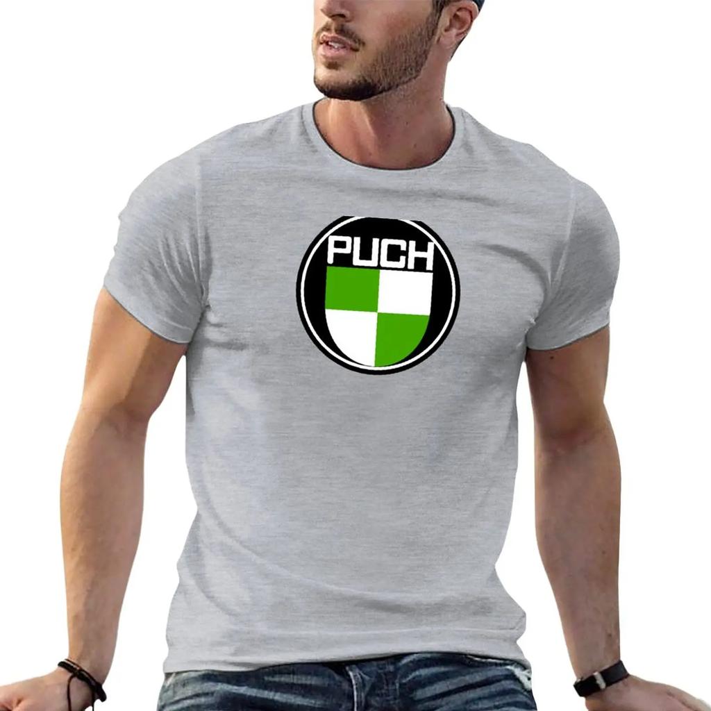 New Fashion Heavyweight Hot Sale Vintage Summer Round Collar Streetwea Puch Motorcycles T-Shirt Vintage Clothes T Shirt for Men