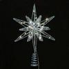 Gold Glitter Light-Up Wrought Iron Octagonal Christmas Tree Topper Star Decoration 2025