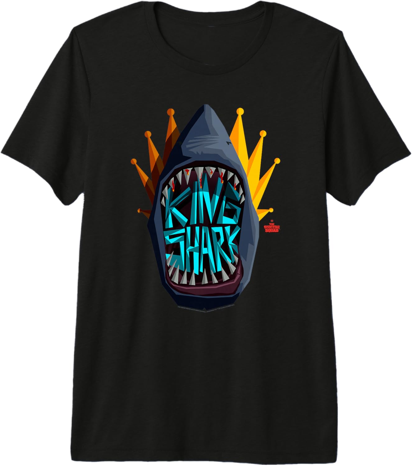 The Suicide Squad Big King Shark Logo Premium Tri-blend T-Shirt S