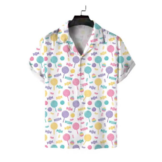 2026 Men's Shell Short Sleeve Shirt, Loose and Comfortable Hawaiian Vacation Top Shirt