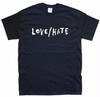 AMOUR HAINE nouveau T-SHIRT Toutes tailles S M L XL XXL couleurs Noir Blanc