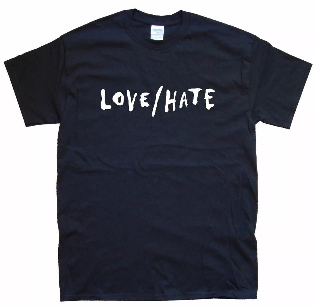 LOVE HATE New TSHIRT All Sizes S M L XL XXL Colours Black White