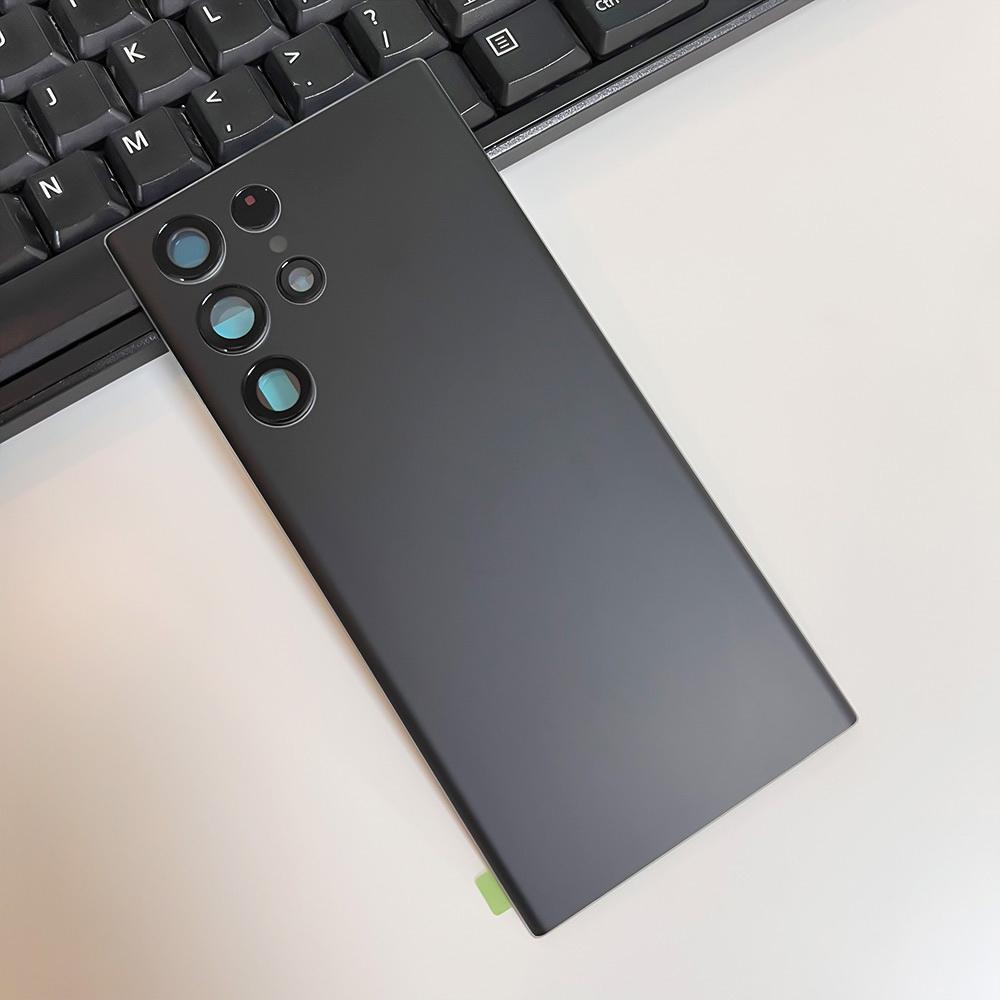 

Задняя крышка корпуса для Samsung Galaxy S22 Ultra 5G SM-S908B Задняя стеклянная крышка + Инструменты For S22 Ultra чёрный