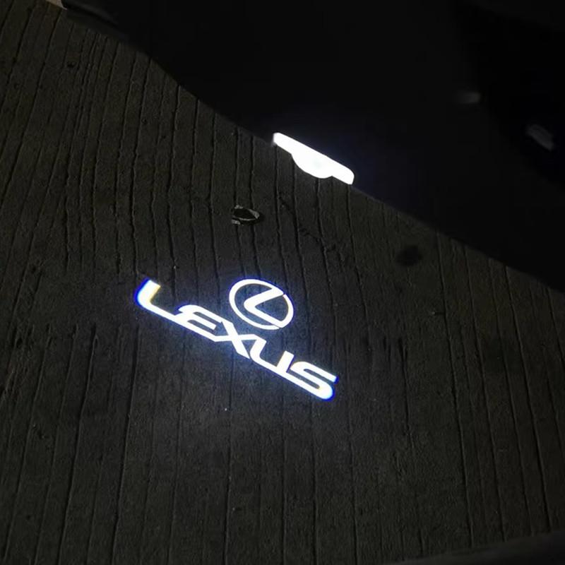 Car Door Welcome Light Logo Projector Lights Accessories For Lexus F SPORT ES RX NX LS UX LM LX GX LC RZ IS CT GS RC HS SC TX LB