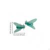 Fly Stud Earrings Translucent FlyshapedShaped Detailed Ear Black