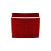 2Pcs For BMW X3 E83 04-10 Red Carbon Fiber Rear Central Console Upper Cover Trim