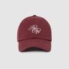 ROIROI Script Embroidered Ball Cap - Burgundy