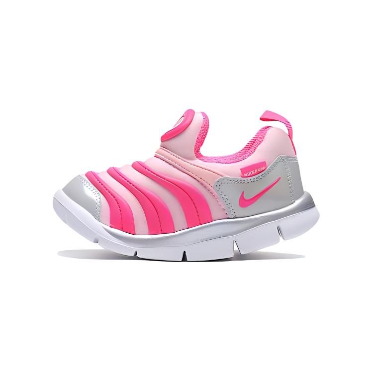 

новые Nike Dynamo Free Нескользящие, Износостойкие, Тепловые Низкие Спортивные Повседневные Кроссовки Розовые Белые Для Младенцев и Малышей 25