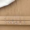 Stylish and Simple Cross Pendant Necklace Female Personality Light Luxury Versatile High Sense Collarbone Chain
