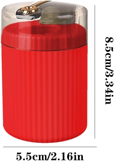 1pc Automatic Toothpick Dispenser Holder, Pop-Up Plastic Toothpick Box for Swab Jar and Dental Floss for Home Bathroom or Kitchen Storage and