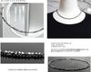 Royal Jewelry 3mm 18k Mirror Cut Ring with Sparkling Black Diamond and Crystal Necklace [ROYAL JEWELRY] (Yellow Gold, 42)