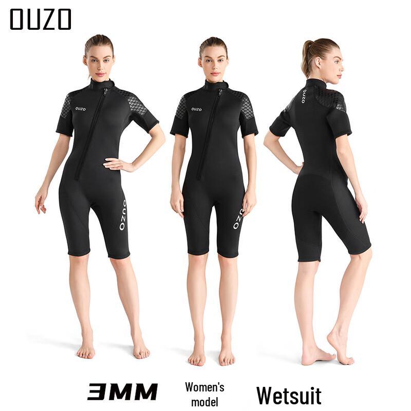 Ouzo 3mm Short Sleeve Short Pants Wetsuit XS-2XL