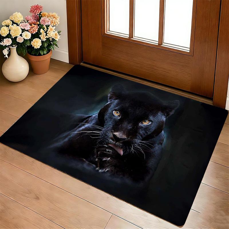 Black Panther Living Room Nonslip Area Rug Soft Carpet For Bedroom Game Playroom Sofa Office Home Decor Doormat Christmas Gift C9302014