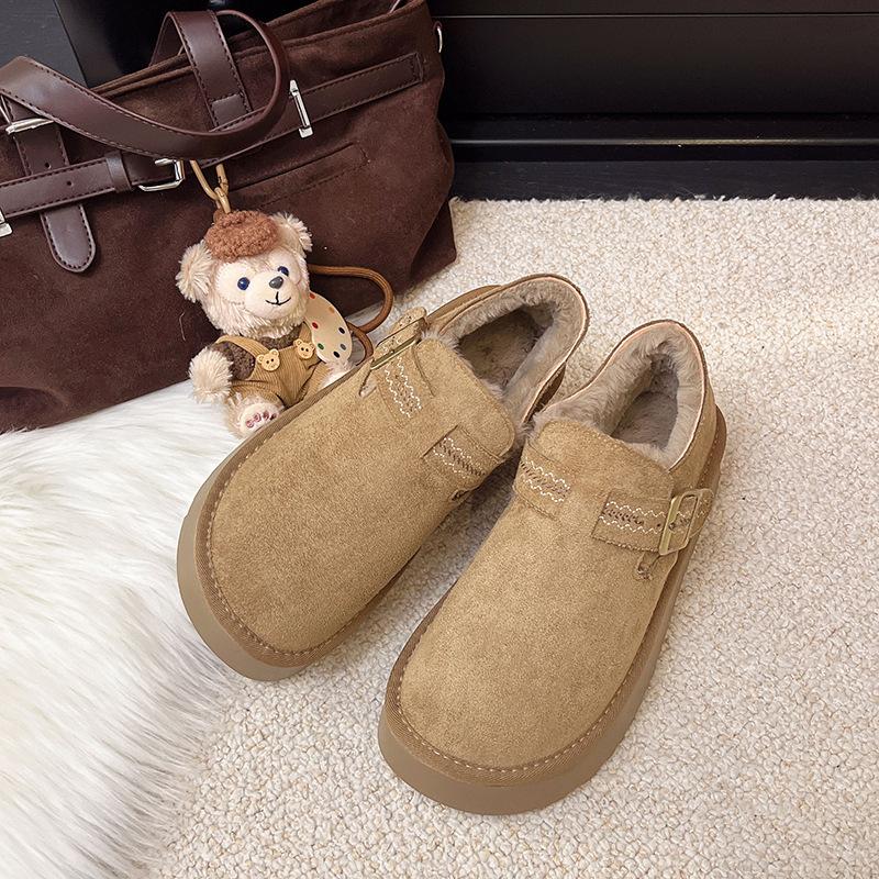 Women's Fashion Lightweight Short-Boot Winter Warm Fleece-Lined Snow Boots with Soft Soles, Fleece-Lined Insulation Slip-Resistant Casual Sports Boots