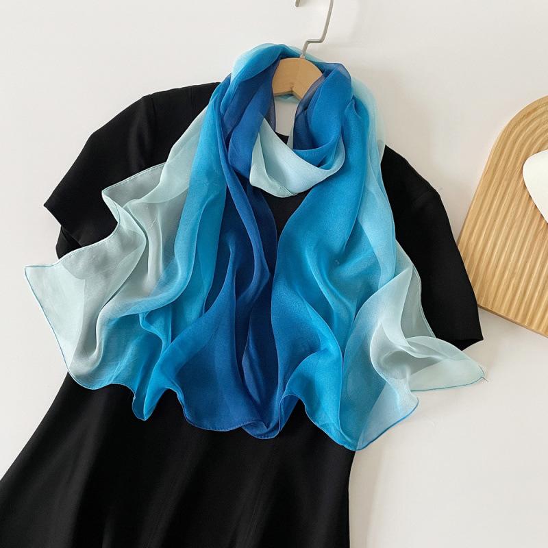 Rainbow Solid Color Pearl Chiffon Headscarf for Women Malaysian Baotou Hat Scarf Polyester Scarf Scarf for Women