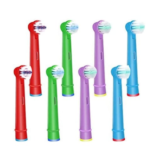 WyFun Braun Oral-B Compatible Electric Toothbrush for Kids, EB10, Clean Kids, Soft (8-Count)