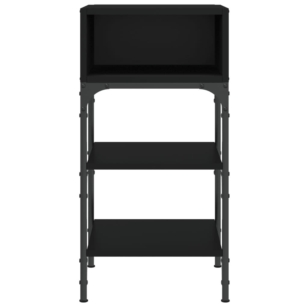 Nightstands (2 Pcs) Black 35 X 34.5 X 70 Cm Particleboard
