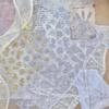 Tomoni Crystal Diamond Retro Nail Art Stickers - Gold Foil Flower Design