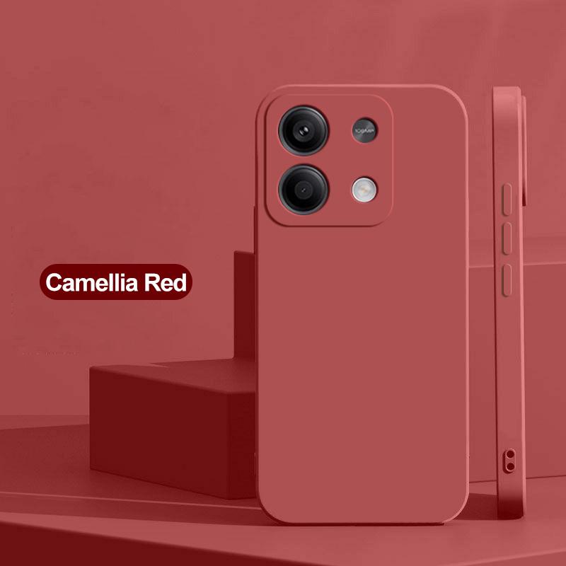 Capas de Telefone Quadradas de Silicone Líquido Para Xiaomi Redmi Note 13 14 Pro 5G Capa Traseira à Prova de Choque