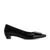 Design Director~ Leather Square Head Square Buckle Kitten Heel Single Shoes Women's OL Commuter Shoes