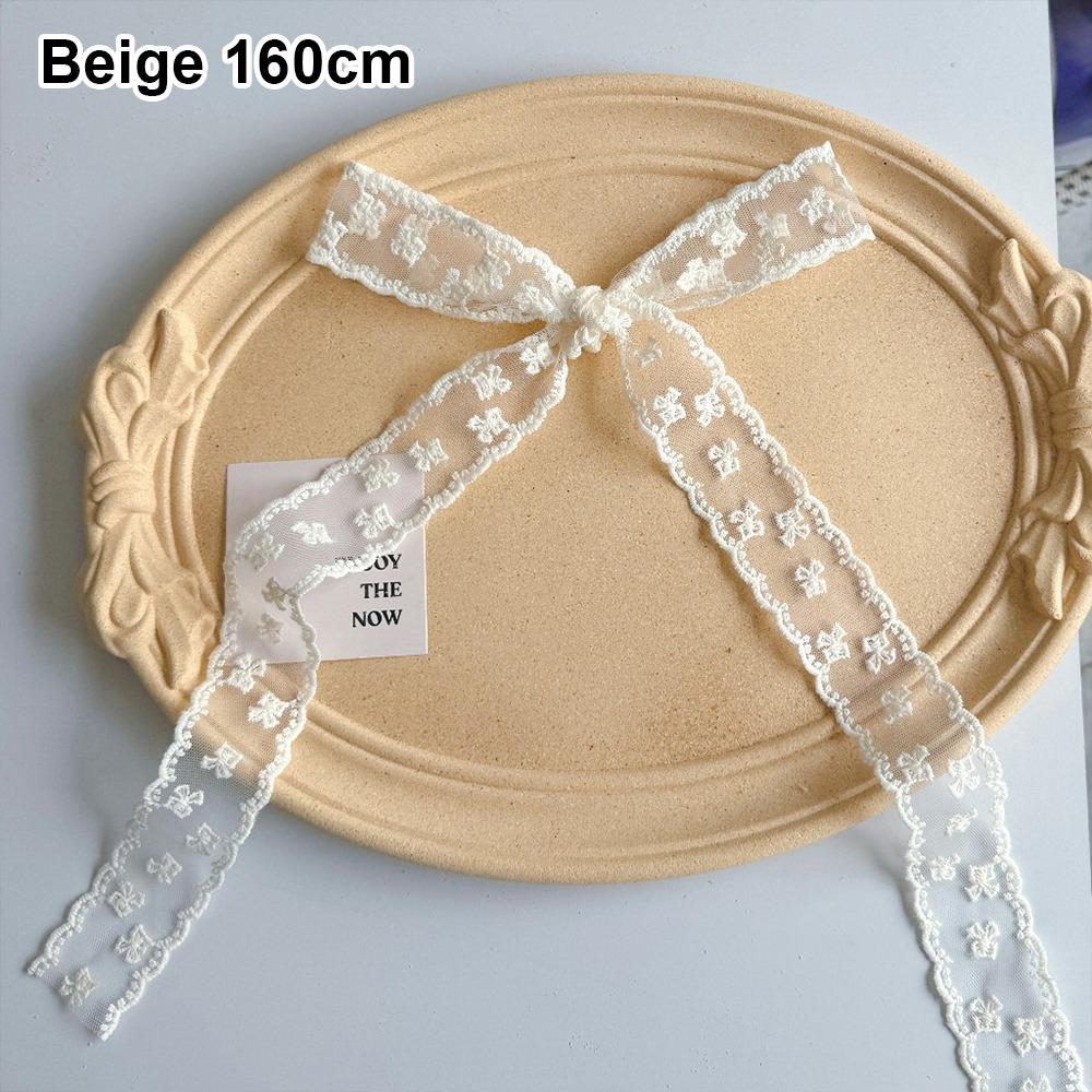 1Pcs Long Ribbon Head Scarf White Bowknot Hairband Kerchief New Hair Scarf  Summer Headwear