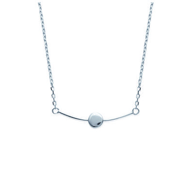 [K3682] - Silver 'Choreography' Silver Necklace (rhodium-plated) - 30x5 Mm