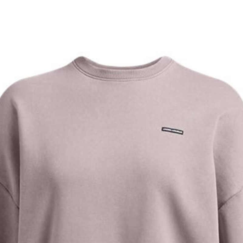 Under Armour Icon Round Neck Training Comfort Sweatshirt Women sweatshirt Pink Purple 1386486-015
