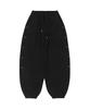 Lujeoseukeulleob Star Stud Wide Fleece Sweatpants Black