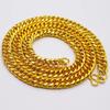 Sand Gold Collar Necklace, Thin Chain For Women, 24K Gold-Plated Copper Single/Double Wave Chain