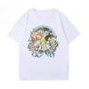2026 Summer Witch Hat Atelier Coco Single Sided TShirt Cauldron Mage Anime Print Oversized Cotton Tee For Otaku Fans