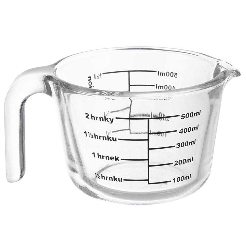 Miarka Kuchenna Szklana Kubek Do Odmierzania Produktów Spożywczych 500 Ml