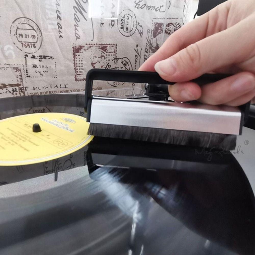 Soft Bristles Dust Removal Brush Carbon Fiber Record Player Cleaning Brush Turntables