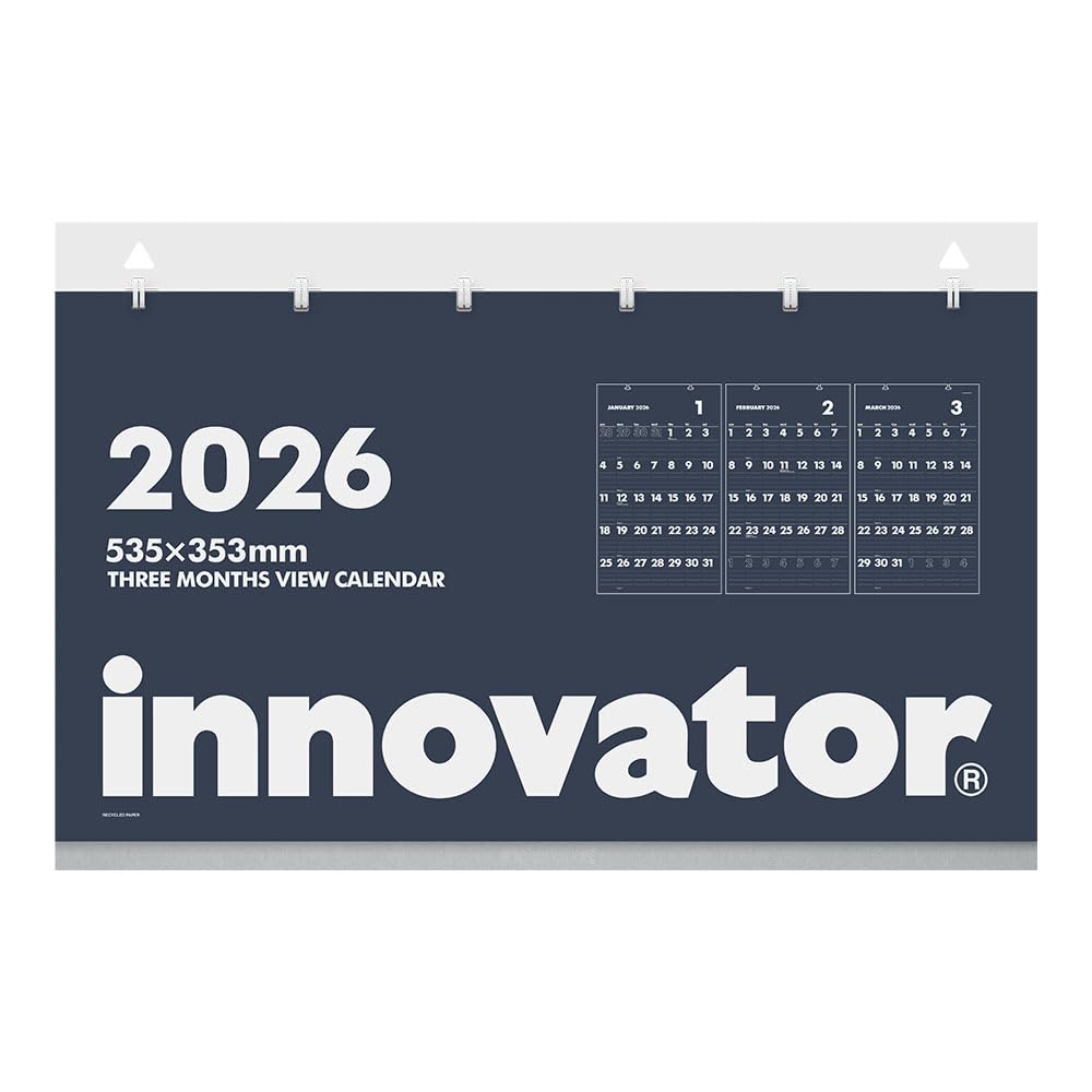 Innovator 2026 Wall Calendar, 3 Months, 31404006
