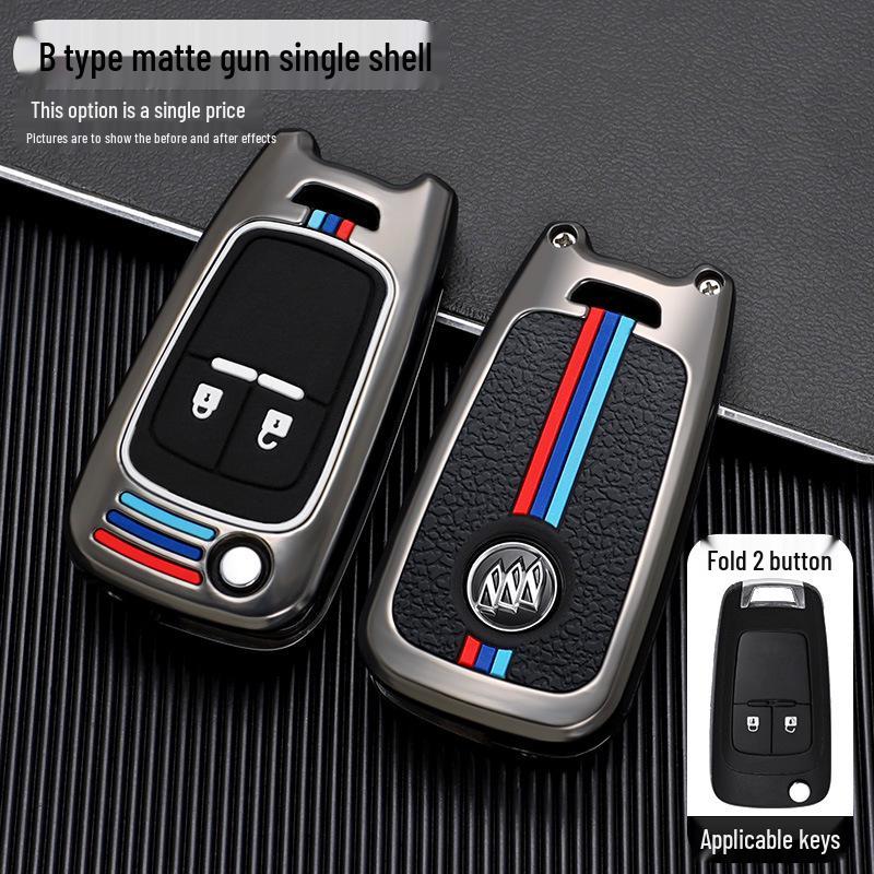 Buick Car Key Case Cover for Models: New Excelle, Verano, GT, Velite, Envision, Enclave, GL8, LaCrosse, GL6, Encore