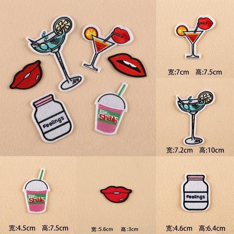 Cartoon Fabric Stickers DIY Clothing Accessory Fabric Stickers Embroidery Sew Iron On Patch Badge Bag Clothes Fabric Applique